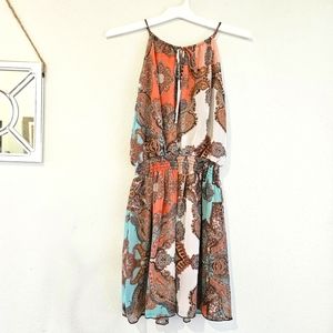 New Sweet Storm womens paisley halter dress